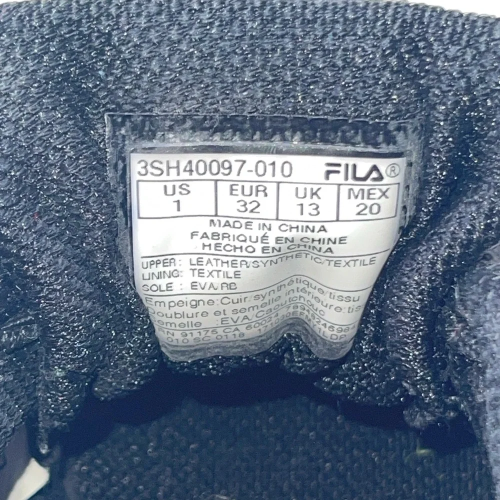 Fila Black Athletic Sneakers